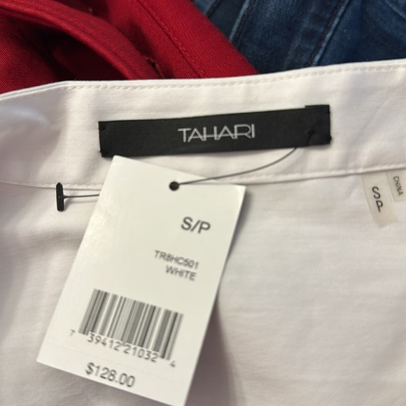 Tahari white small/petite work top - Picture 3 of 3